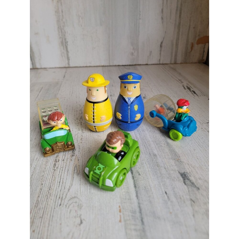 Police firefighter super hero green lantern car toy‎ set figure